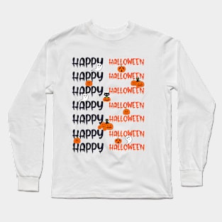 HAPPY Halloween Pumpkins Long Sleeve T-Shirt